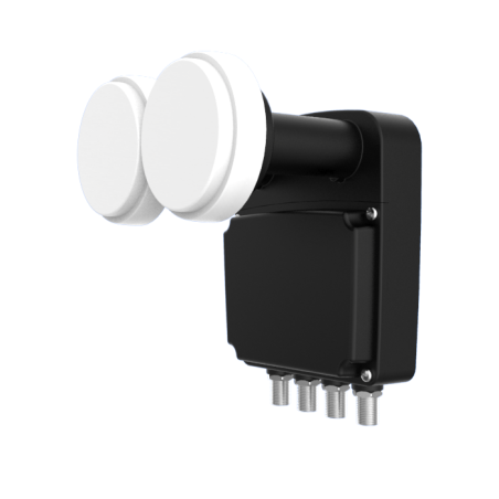Lnb Quad (4 Receptores), Monoblock 4,3º (Astra 19.2 - Astra 23,5º), 55dB, 0,2dB ruido