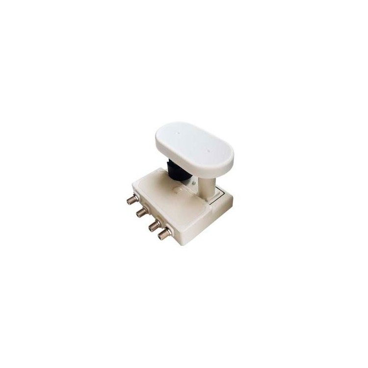 LNB Quad Monoblock Relook RE-43QMD80 - 4.3°, 4 salidas, 0.1 dB, DiSEqC