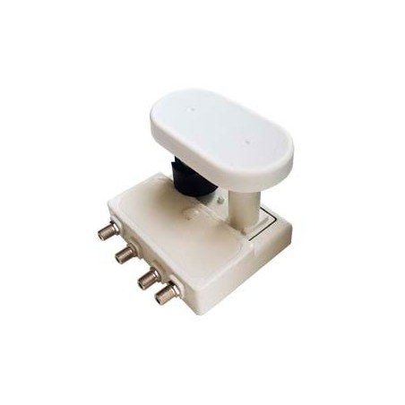 LNB Quad Monoblock Relook RE-43QMD80 - 4.3°, 4 salidas, 0.1 dB, DiSEqC