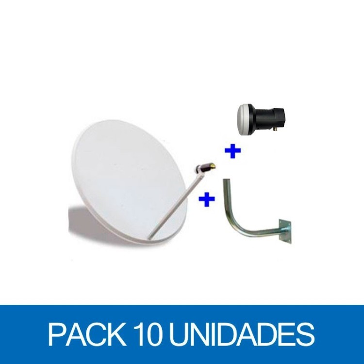 Kit antena satelite  K60C10 + LNB SCH500 + 53034. Precio por unidad. En embalaje de 10 unidades