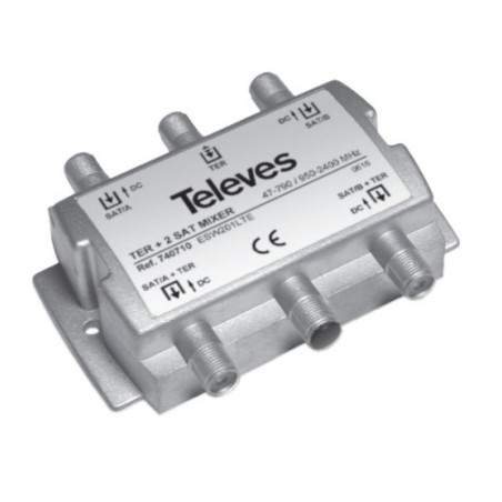 Mezclador 3 Entradas - 2 Salidas