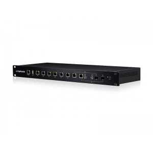 Router SIN WIFI de 6 puertos Gb, x2 puertos Combo (RJ45/SFP), Dual-Core 1 GHz, 2Gb RAM. RACK