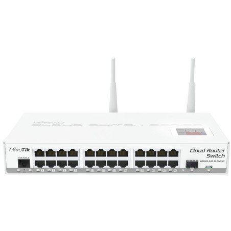 Cloud Router Swtich WIFI (2.4Ghz), 800mW, x24 Gb, x1 SFP, 4dBi, RouterOS. L5.