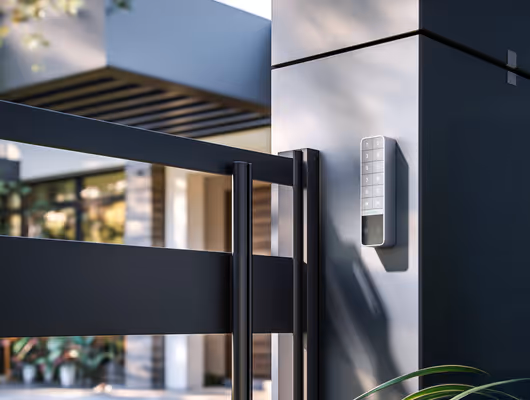 KeyPad Outdoor montado sobre muro exterior